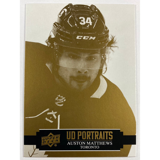 2021-22 Upper Deck Series 1 Auston Matthews UD Portraits