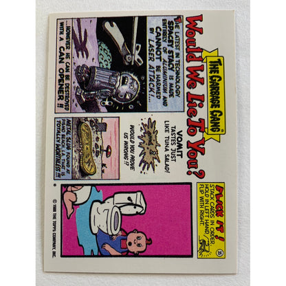 1988 Topps Garbage Pail Kids Walt to Wall Die Cut | Local Legends Cards & Collectibles