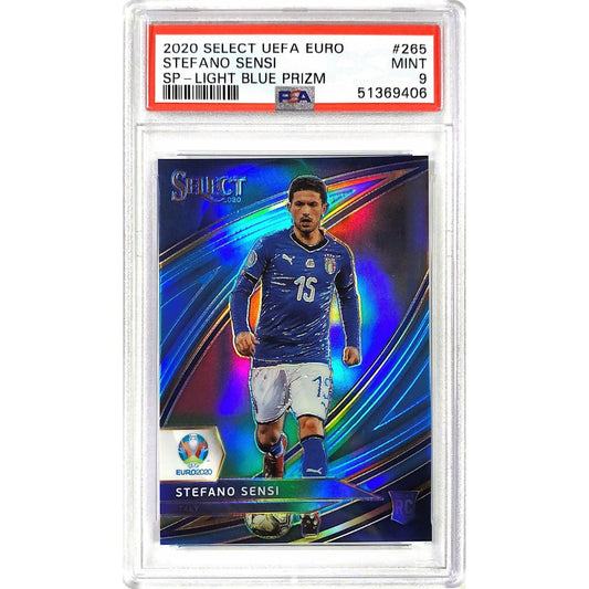 2020 Select UEFA Euro Starfano Sensi SP /175 Light Blue Prizm RC PSA MINT 9