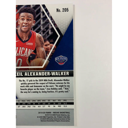 2019-20 Mosaic Nickeil Alexander Walker RC