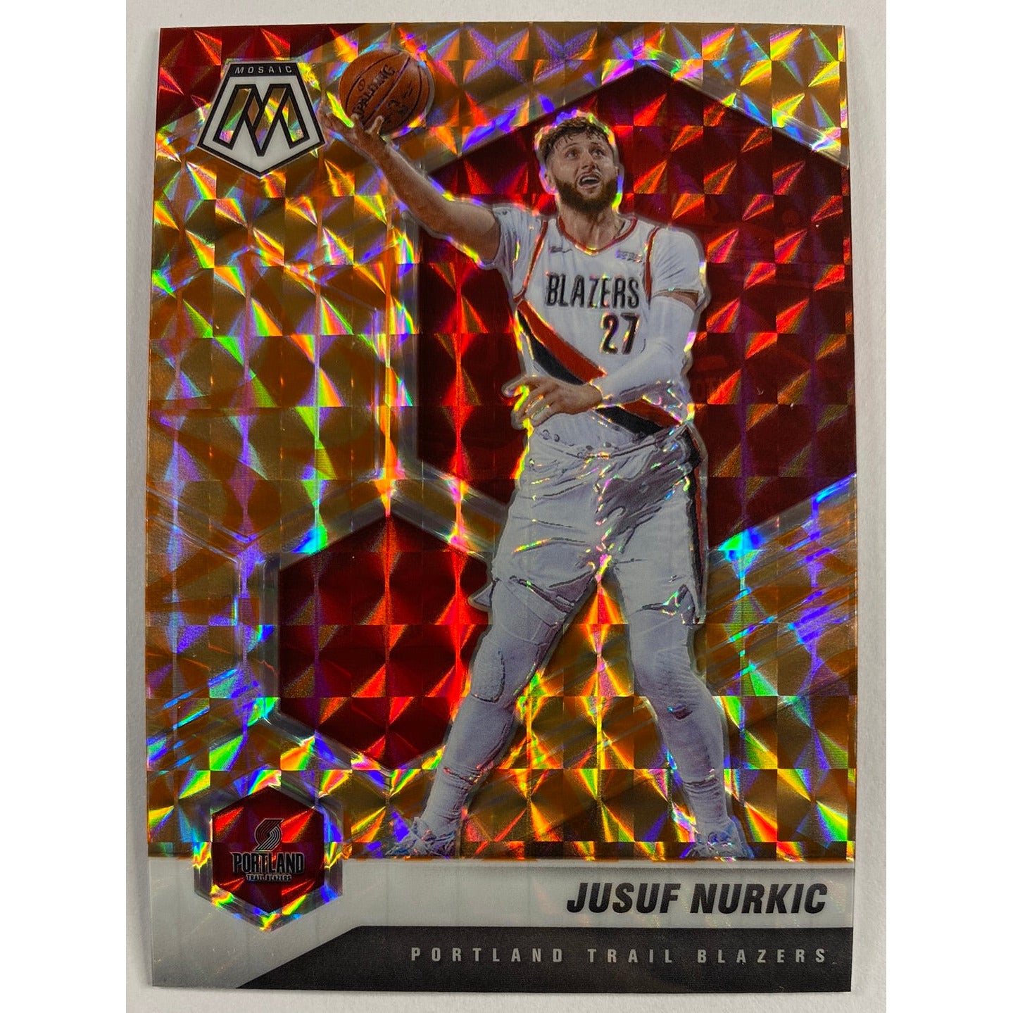 2020-21 Mosaic Jusuf Nurkic Orange Reactive Prizm