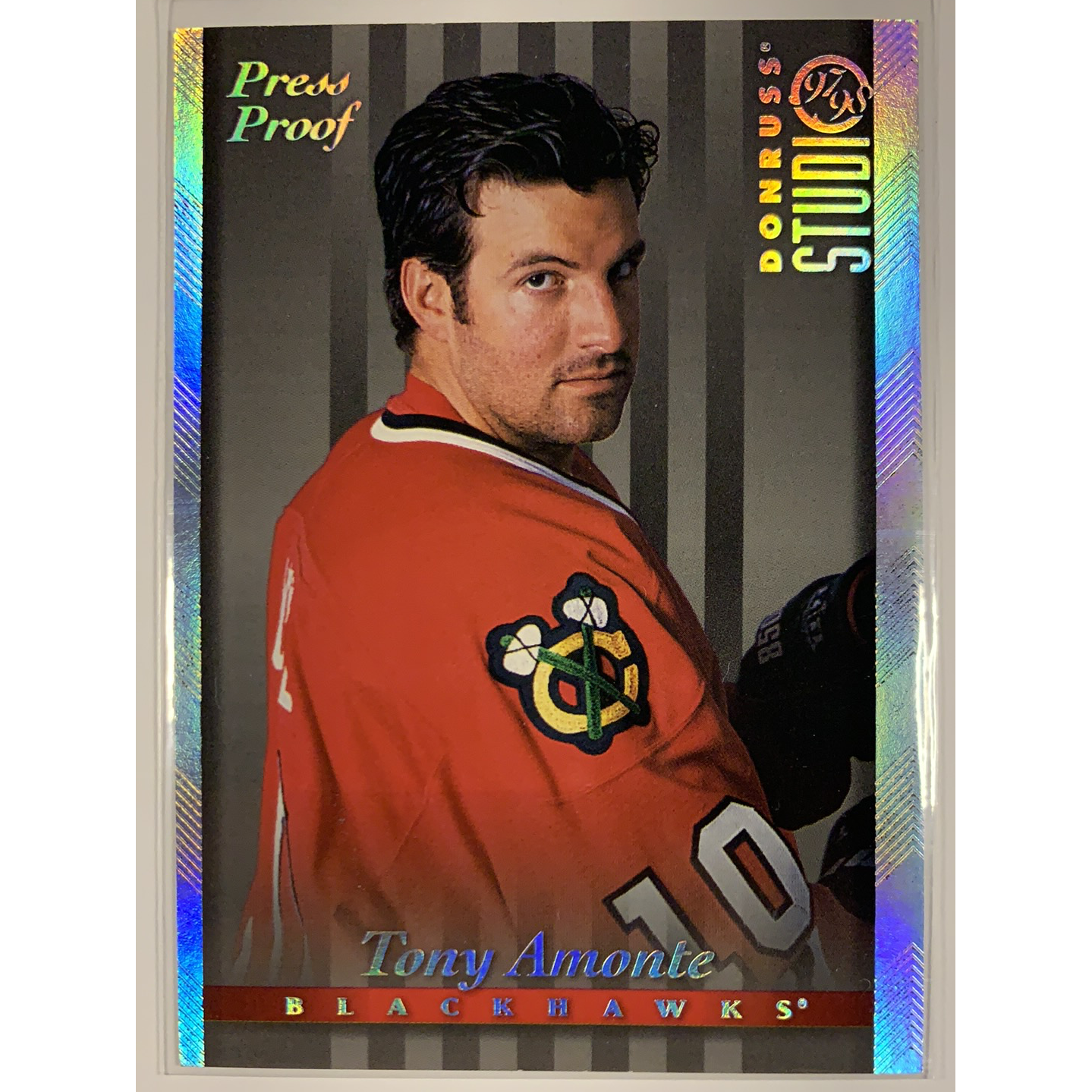  1997 Donruss 97-98 Studio Tony Amonte Press Proof 1 of 1000  Local Legends Cards & Collectibles