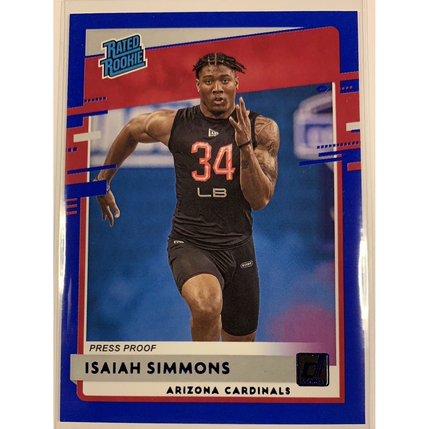  2020 Donruss Isaiah Simmons Blue Press Proof Rated Rookie  Local Legends Cards & Collectibles
