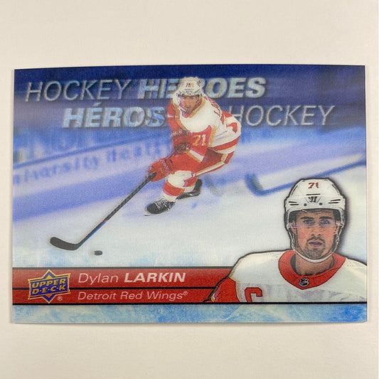 2021-22 Tim Hortons Collector Series Dylan Larkin Heroes 3D Lenticular