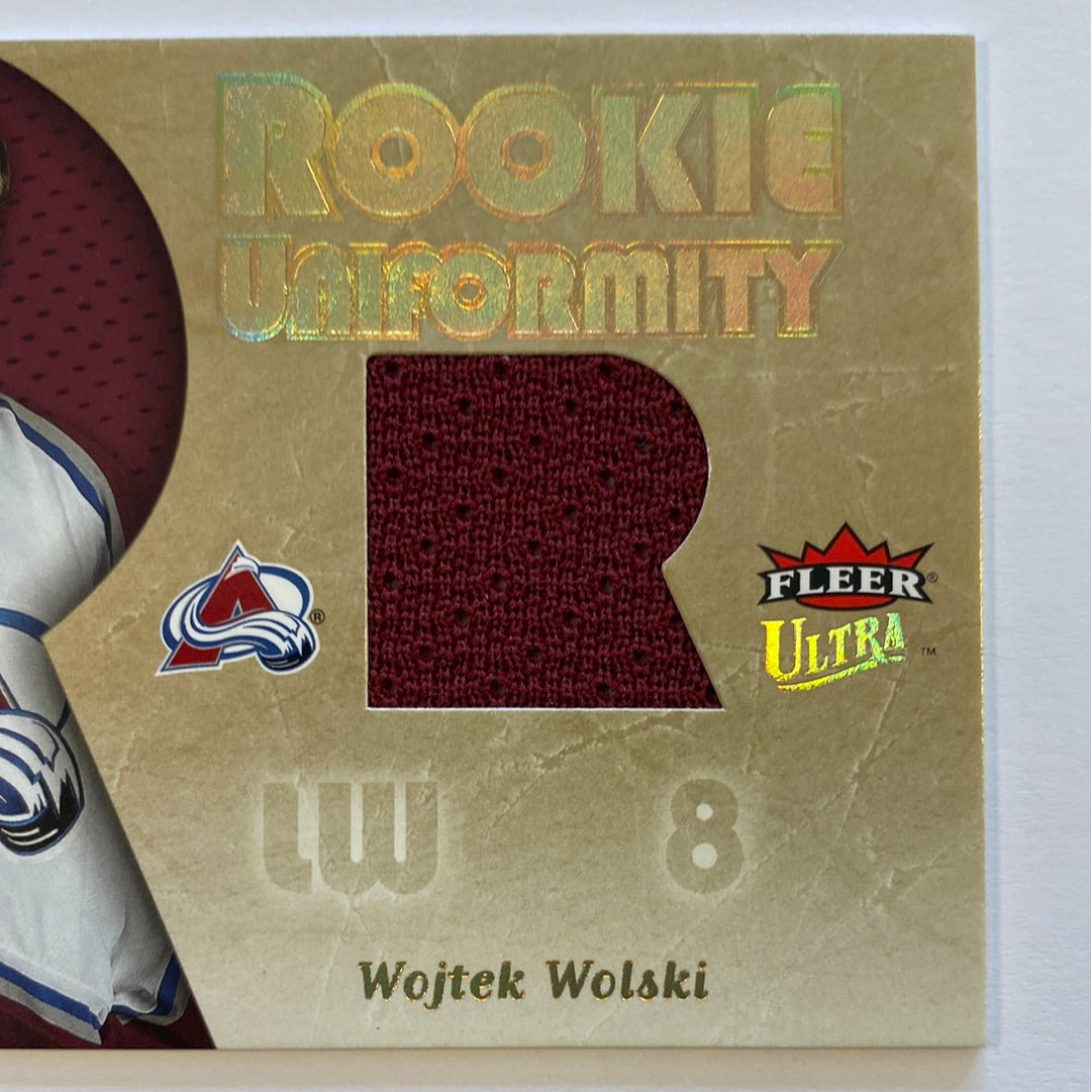 2005-06 Fleer Wojtek Wolski Rookie Uniformity Jersey Patch