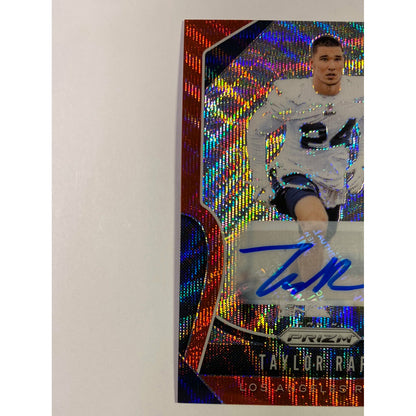 2019 Panini Prizm Taylor Rapp Red Wave Prizm Auto RC /149