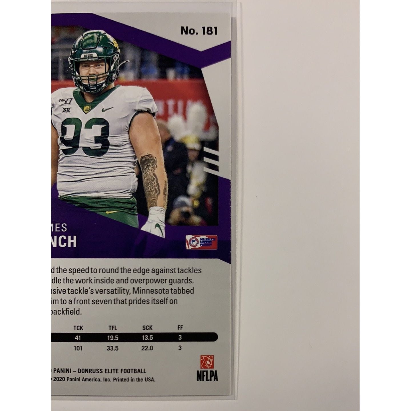  2020 Donruss Elite James Lynch RC Green Foil Parallel  Local Legends Cards & Collectibles