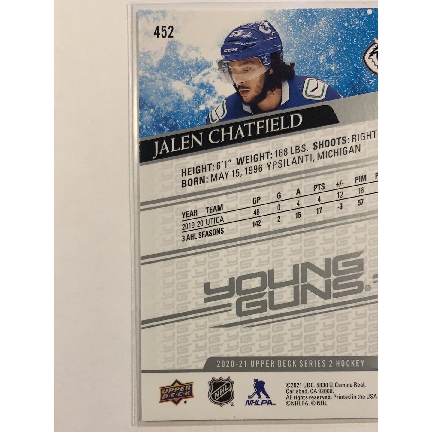  2020-21 Upper Deck Series 2 Jalen Chatfield Young Guns  Local Legends Cards & Collectibles