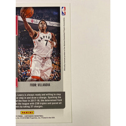  2018-19 Contenders Kyle Lowry Season Ticket  Local Legends Cards & Collectibles