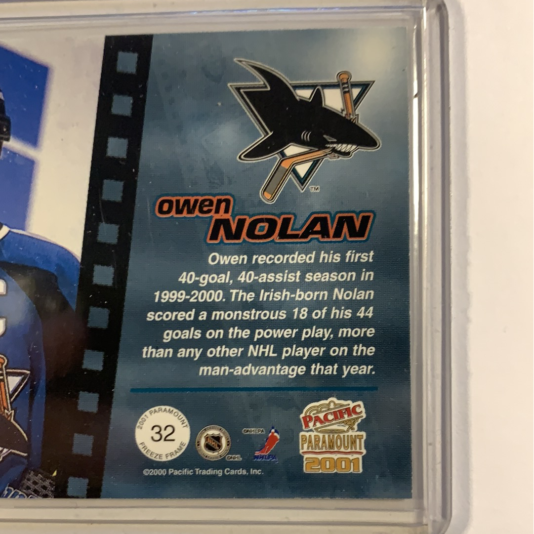  2000-01 Pacific Paramount Owen Nolan Freeze Frame  Local Legends Cards & Collectibles