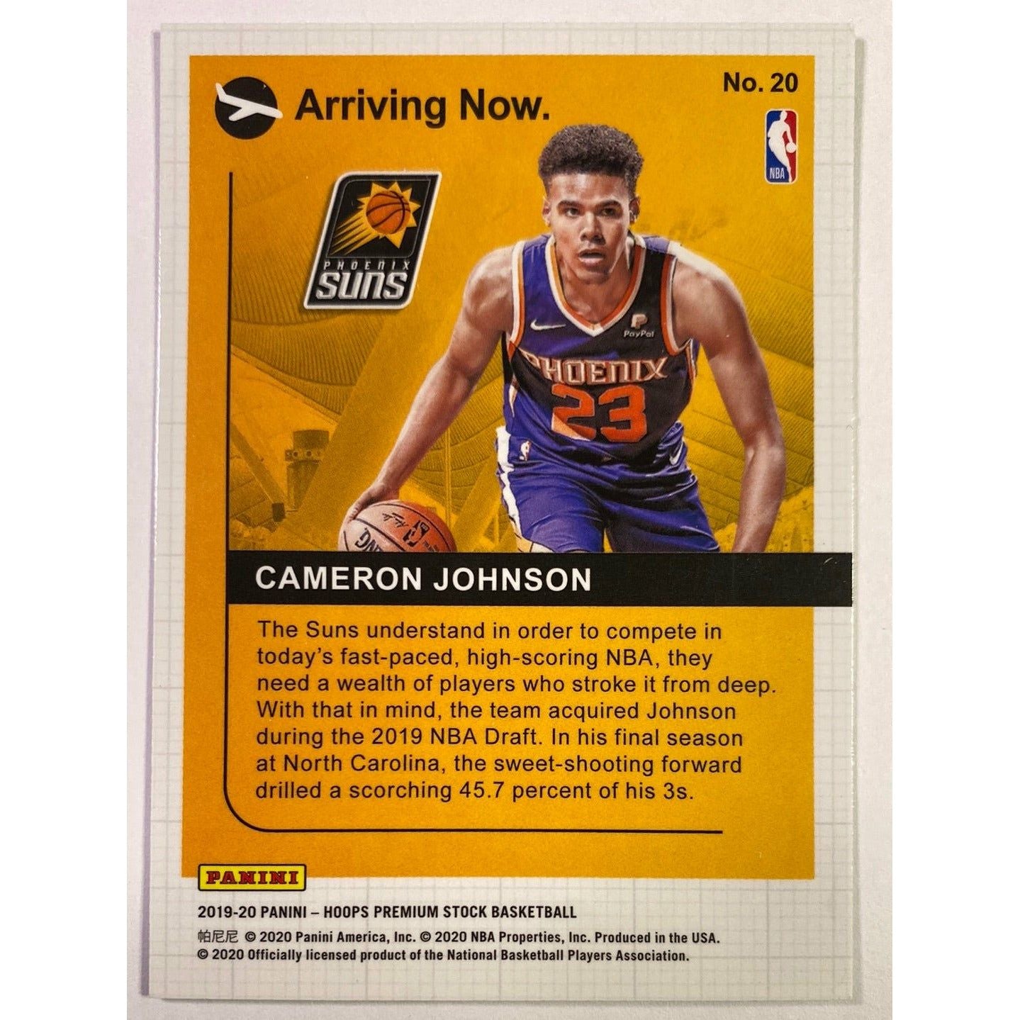  2019-20 Hoops Premium Stock Cameron Johnson Arriving Now  Local Legends Cards & Collectibles