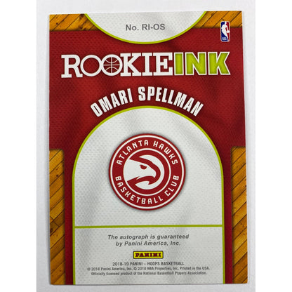 2018-19 Hoops Omari Spellman Rookie Ink