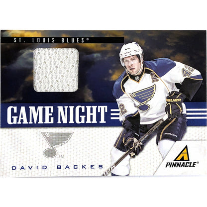 2010-11 Pinnacle David Backes Game Night