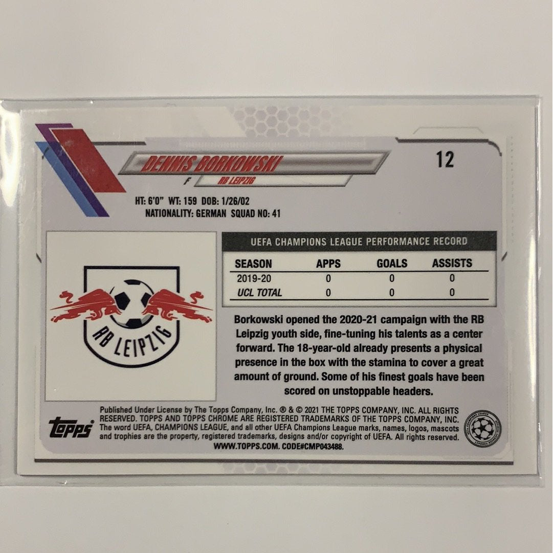  2021 Topps Chrome UEFA Dennis Borkowski RC Speckle Refractor  Local Legends Cards & Collectibles