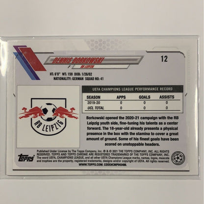 2021 Topps Chrome UEFA Dennis Borkowski RC Speckle Refractor  Local Legends Cards & Collectibles