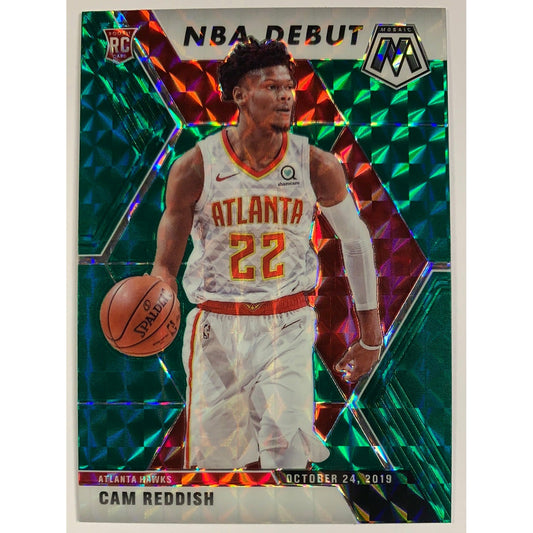 2019-20 Mosaic Cam Reddish Green Mosaic Prizm NBA Debut Rookie Card