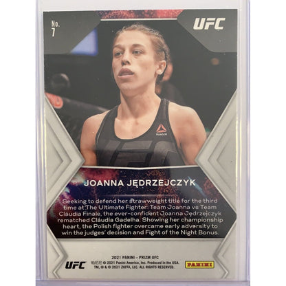  2021 Panini Prizm UFC Joanna Jedrzejczyk Fireworks  Local Legends Cards & Collectibles