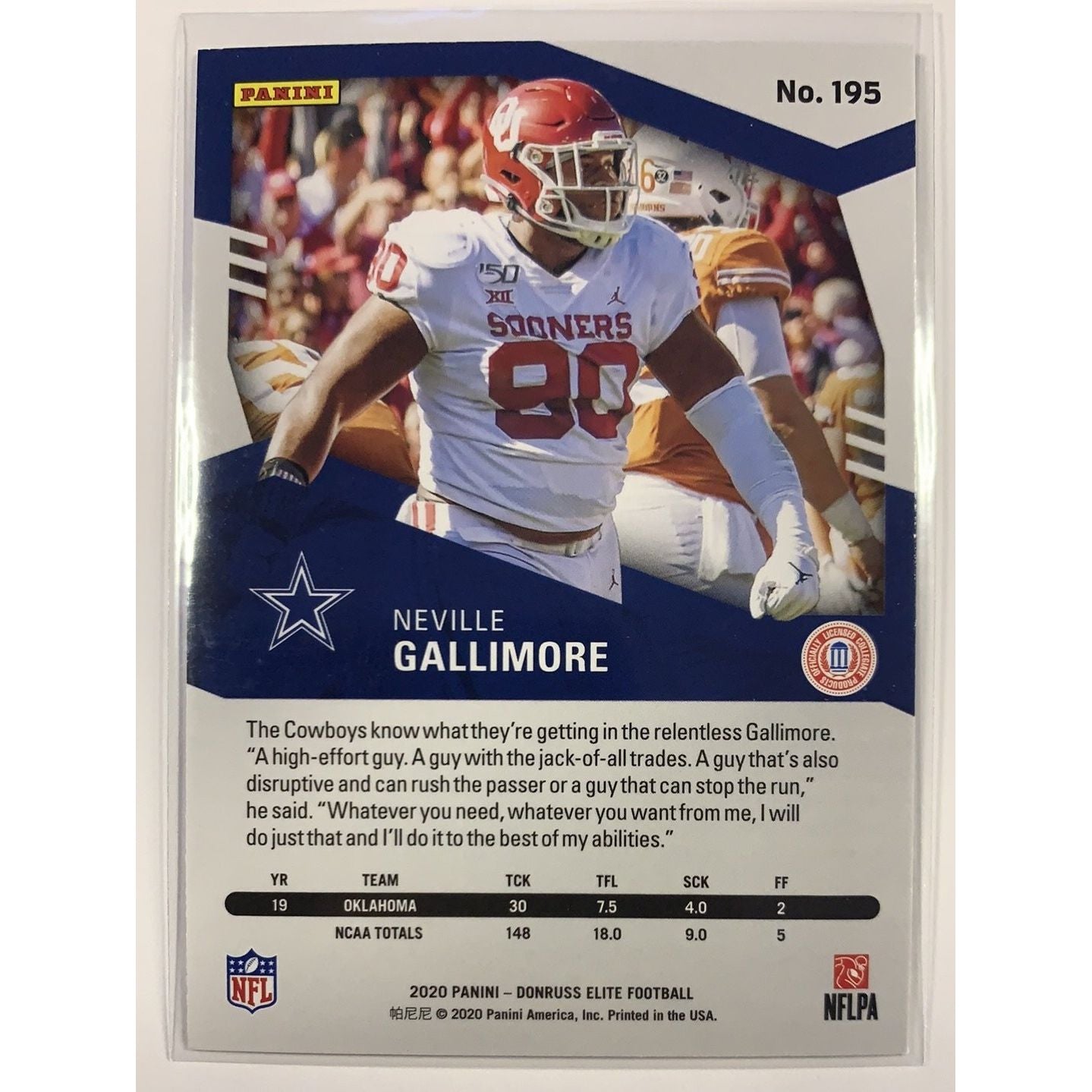  2020 Donruss Elite Neville Gallimore RC Green Foil Parallel  Local Legends Cards & Collectibles