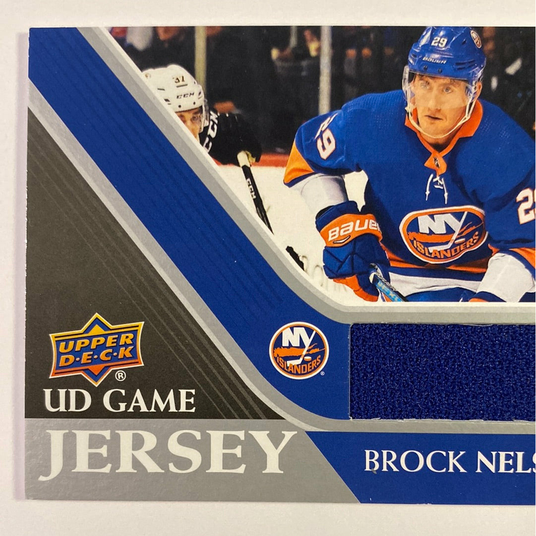 2020-21 Upper Deck Series 1 Brock Nelson UD Game Jersey