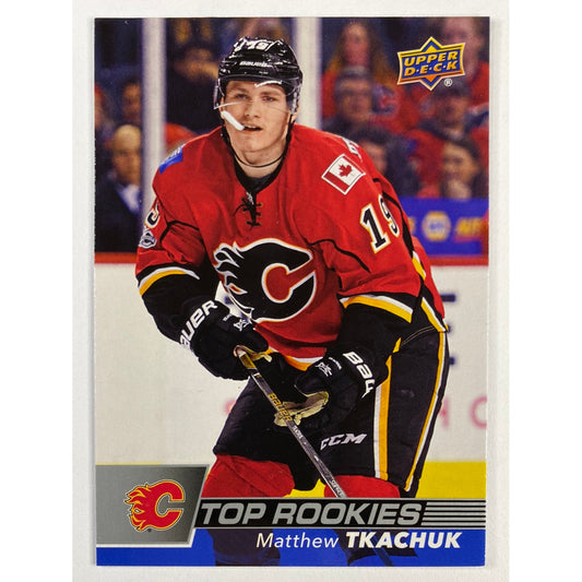 2017-18 MJ Holdings Matthew Tkachuk Top Rookies