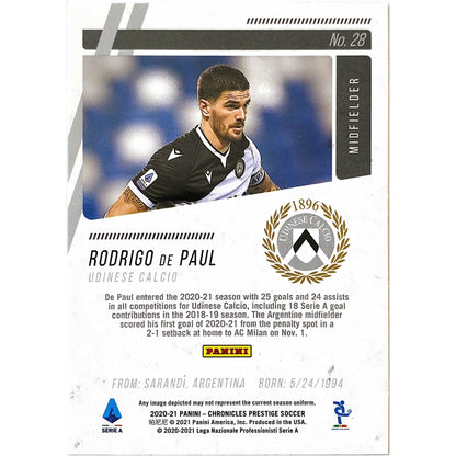2020-21 Prestige Rodrigo De Paul Silver Circles