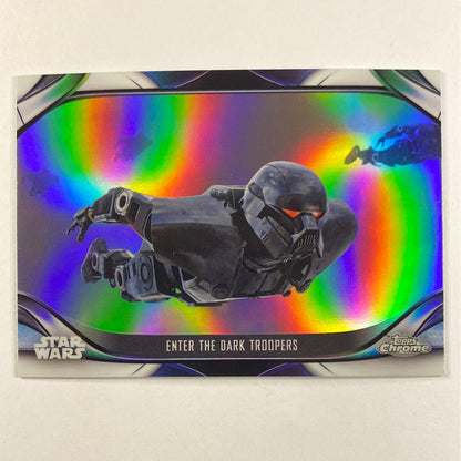 Topps Chrome The Mandalorian Enter the Dark Troopers Refractor