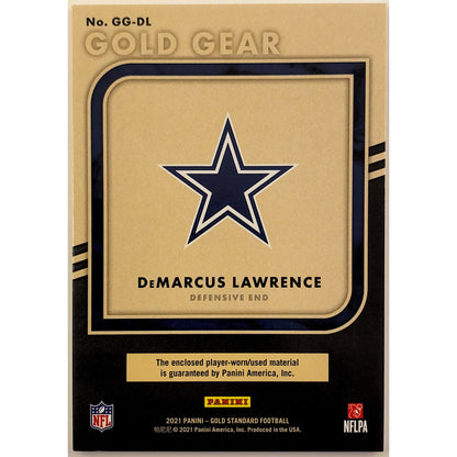 2021 Gold Standard Demarcus Lawrence Gold Gear Patch /299