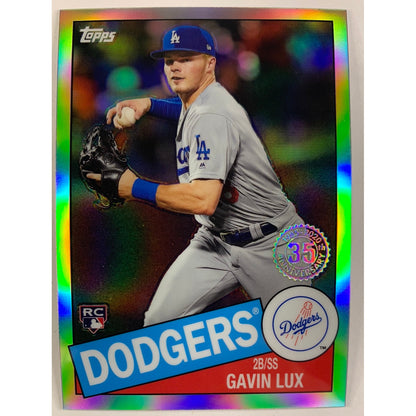 2020 Topps Chrome Gavin Lux 35th Anniversary RC