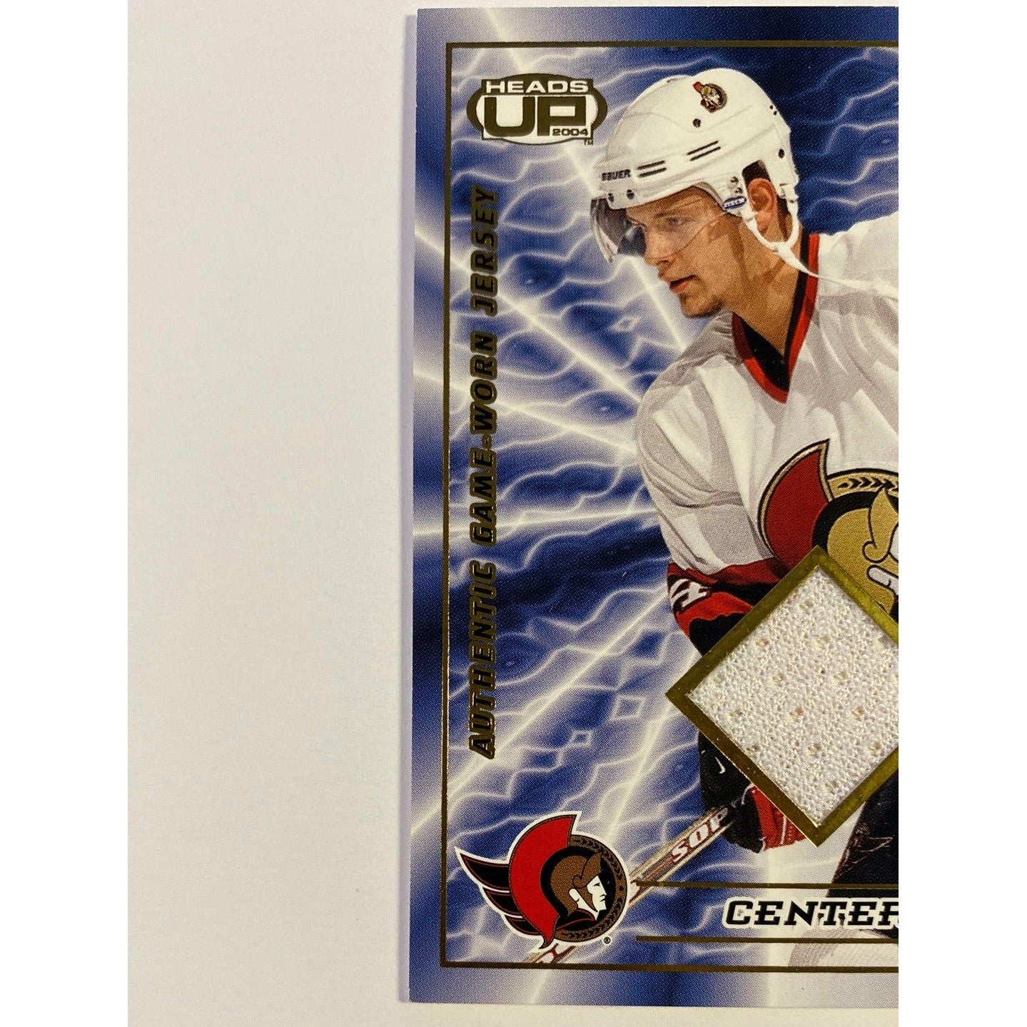 2003-04 Pacific Heads Up Jason Spezza Authentic Game Worn Jersey /500