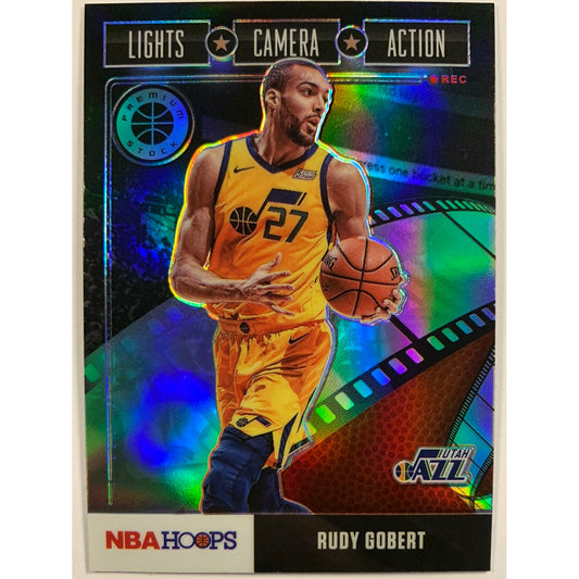  2019-20 Hoops Premium Stock Rudy (Don’t Touch That) Gobert Lights Camera Action Silver Prizm  Local Legends Cards & Collectibles