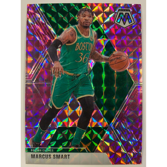 2019-20 Mosaic Marcus Smart Pink Mosaic Prizm