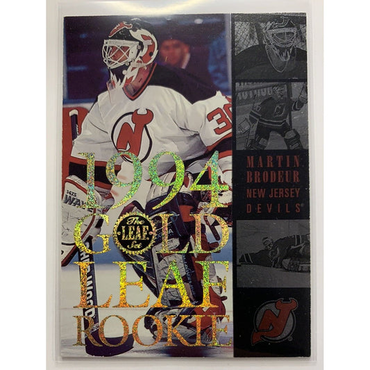  1994 Donruss The Leaf Set Martin Brodeur Rookie Card  Local Legends Cards & Collectibles