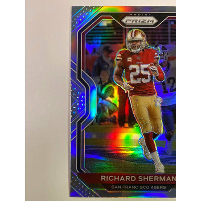 2020 Panini Prizm Richard Sherman Silver Holo Prizm