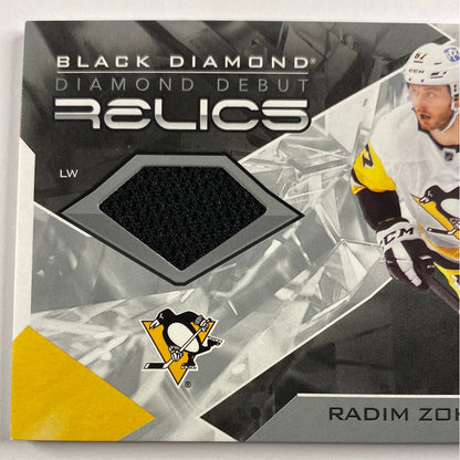 2021-22 Black Diamond Radim Zohorna Debut Relics