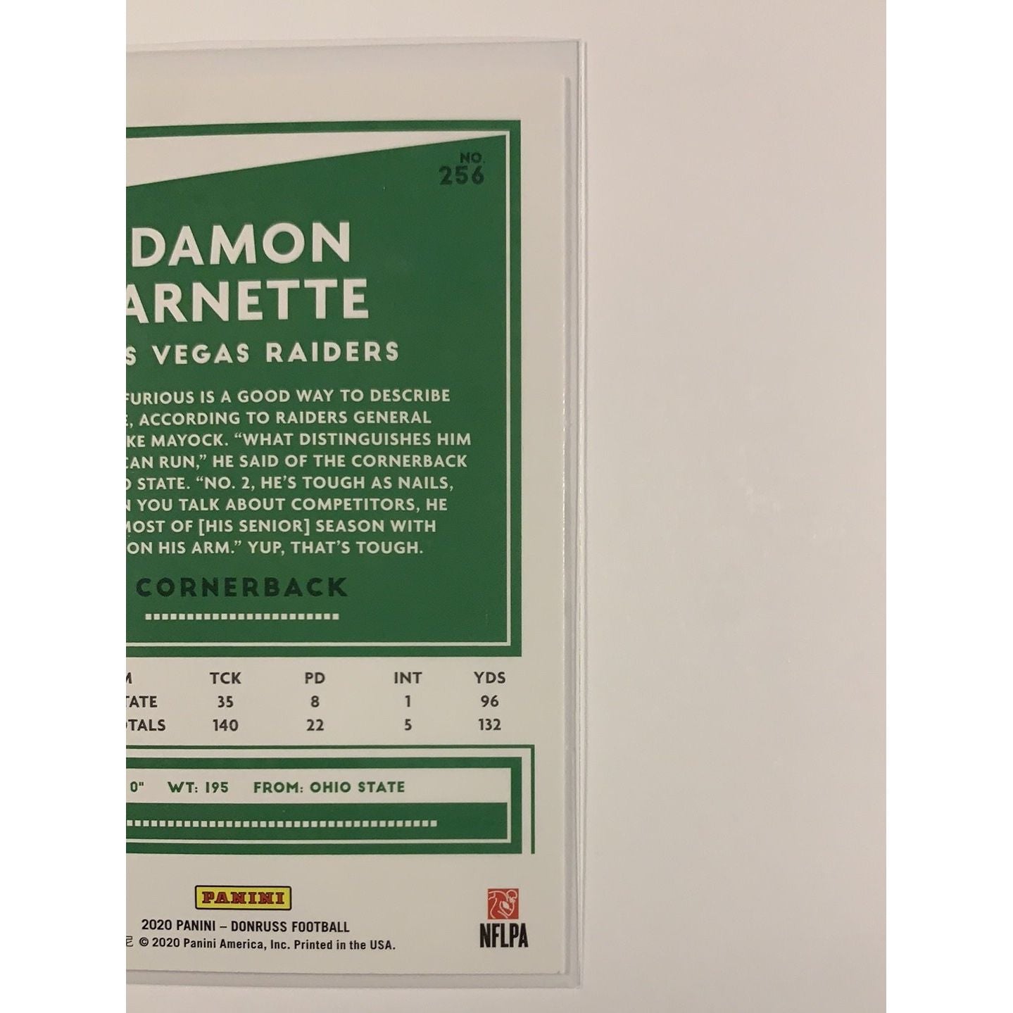  2020 Donruss Damon Arnette RC  Local Legends Cards & Collectibles