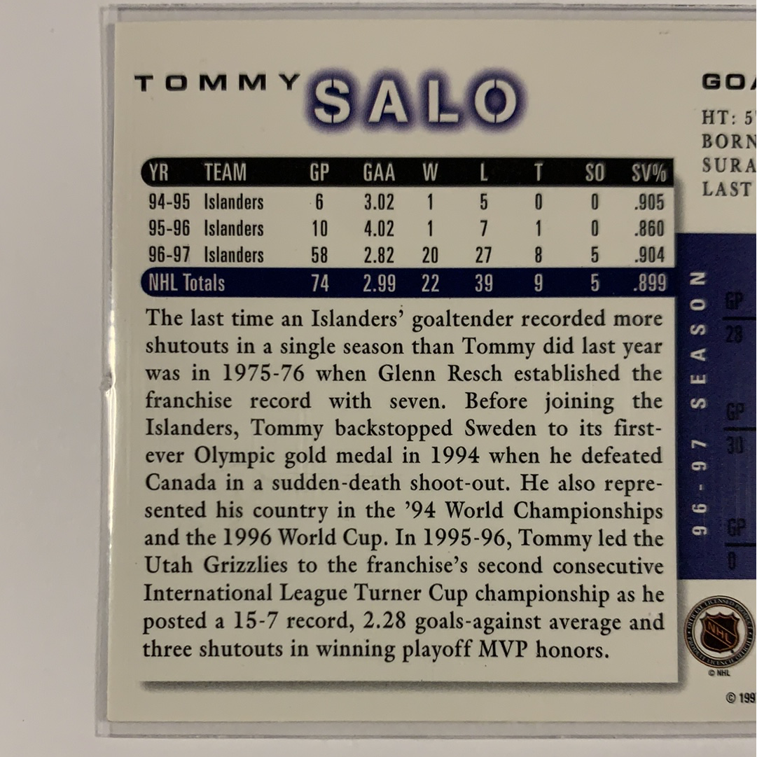  1997-98 Score Tommy Salo Artist Proof  Local Legends Cards & Collectibles