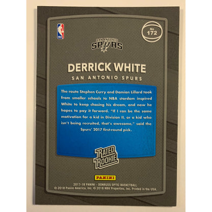 2017-18 Donruss Optic Derrick White Rated Rookie
