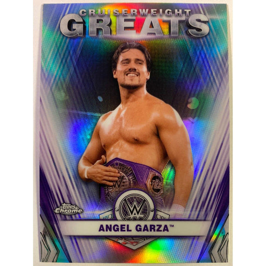 2021 Topps Chrome WWE Angel Garza Cruiserweight Greats Refractor