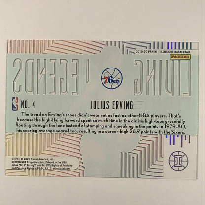 2019-20 Illusions Julius Erving Living Legends Acetate