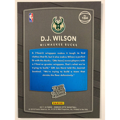 2017-18 Donruss Optic DJ Wilson Rated Rookie