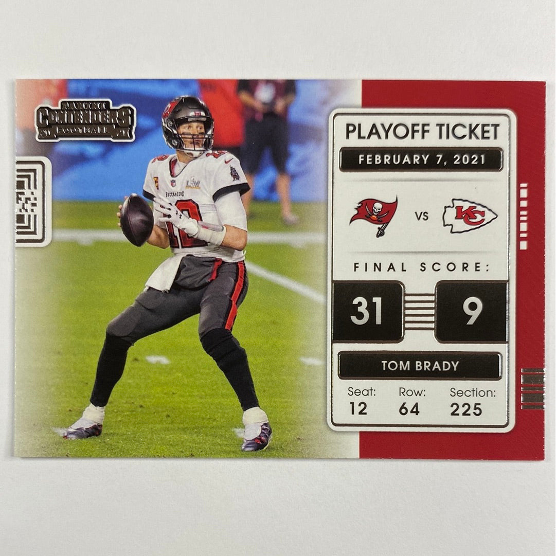 2021 Contenders Tom Brady Playoff Ticket