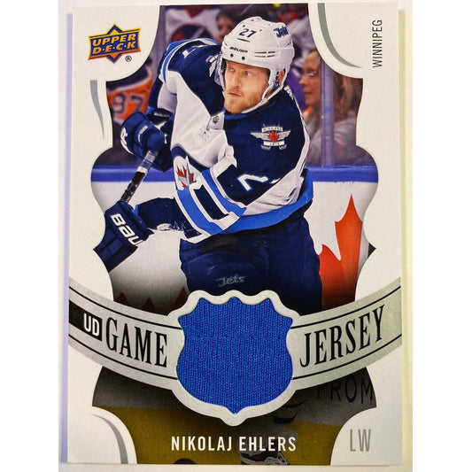 2018-19 Upper Deck Series 1 Nikolaj Ehlers UD Game Jersey