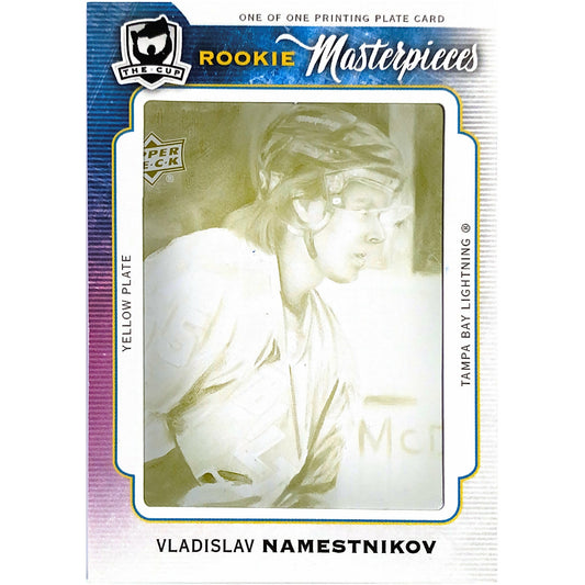 2014-15 The Cup Vladislav Namestnikov Rookie Masterpieces One of One Printing Plate / Yellow Plate