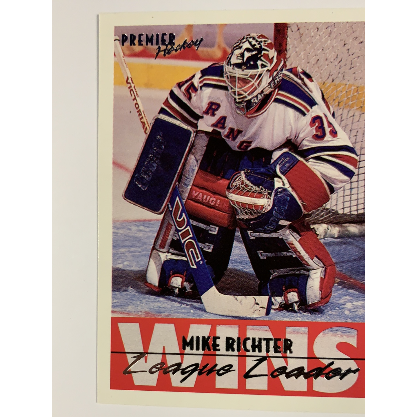  1994 Topps Mike Richter Wins Leader  Local Legends Cards & Collectibles