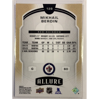  2020-21 Allure Mikhail Berdin Red Rainbow Rookie  Local Legends Cards & Collectibles