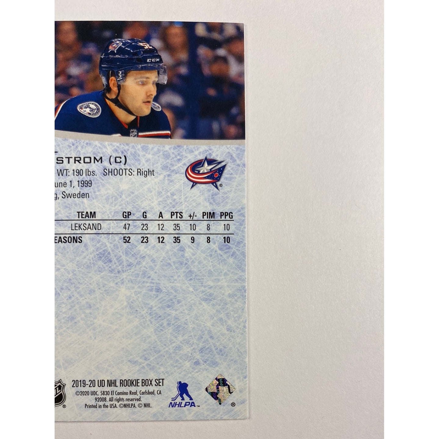 2019-20 Box Set Emil Bemstrom RC