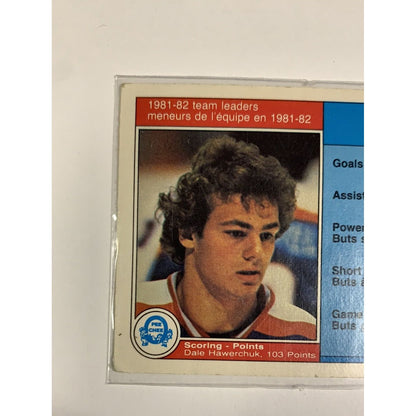  1982-83 O-Pee-Chee Dale Hawerchuk Scoring Leaders  Local Legends Cards & Collectibles