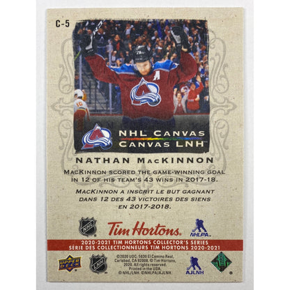 2020-21 Tim Hortons Nathan MacKinnon Canvas