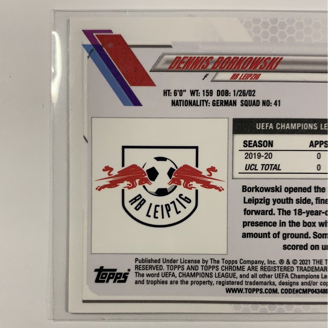  2021 Topps Chrome UEFA Dennis Borkowski RC Speckle Refractor  Local Legends Cards & Collectibles
