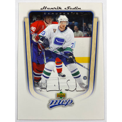 2005-06 MVP Henrik Sedin Silver Script